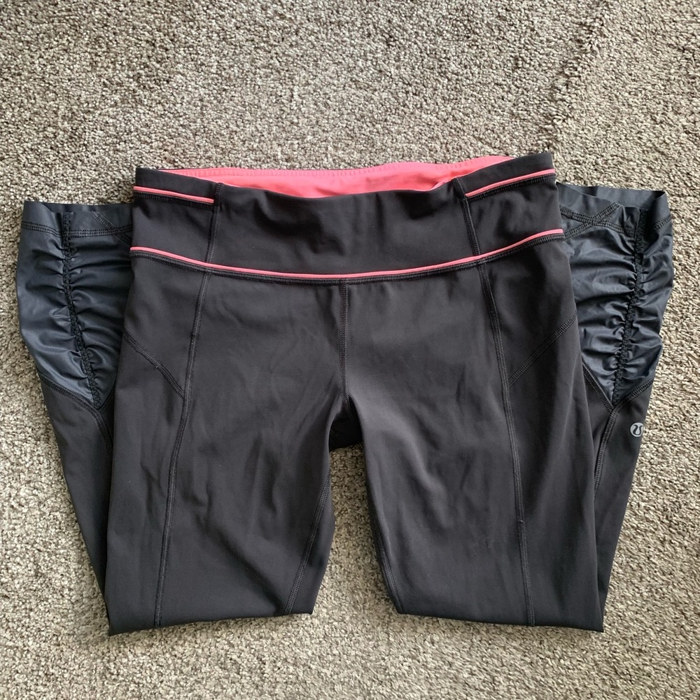 Lululemon Crop Legging Grey Pink
